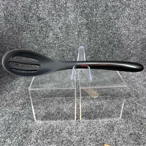 Pyrex Slotted Spoon Black Nylon Heat Resistant Kitchen Utensil 13”